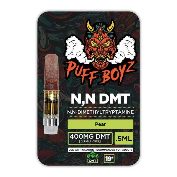 Puff Boyz NN DMT .5ML(400MG) Cartridge – Pear Puff Boyz NN DMT .5ML(400MG) Cartridge – Pear